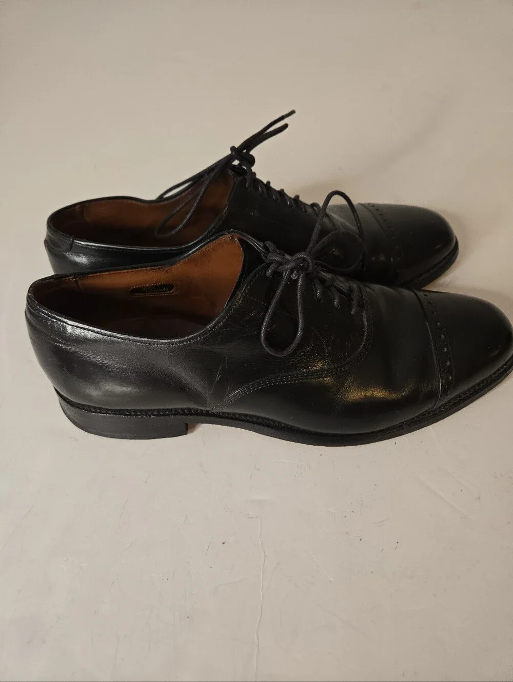Allen Edmonds Byron Black Cap-toe Oxford Dress Shoe Size 9 1/2 C